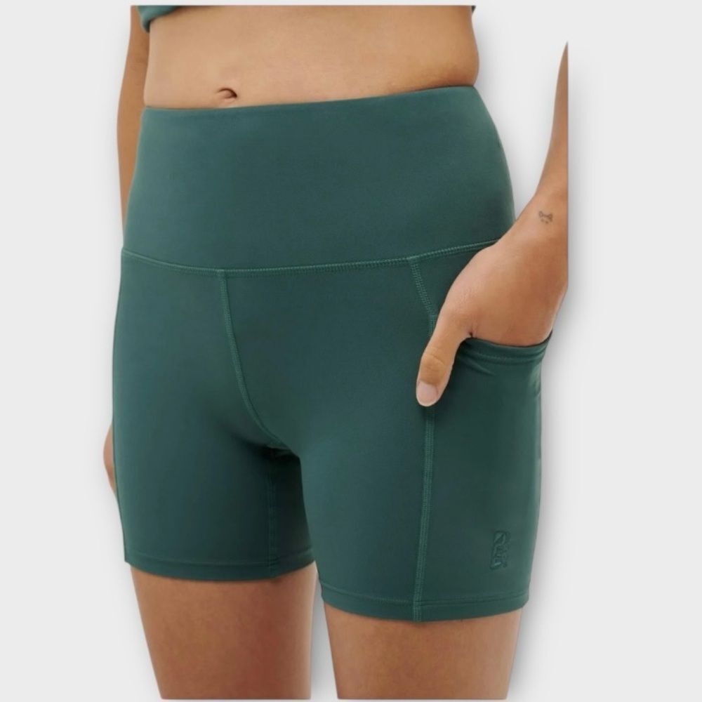 P.E Nation Recalibrate 5” Bike Short in Botanical Garden Green Size XS NWT